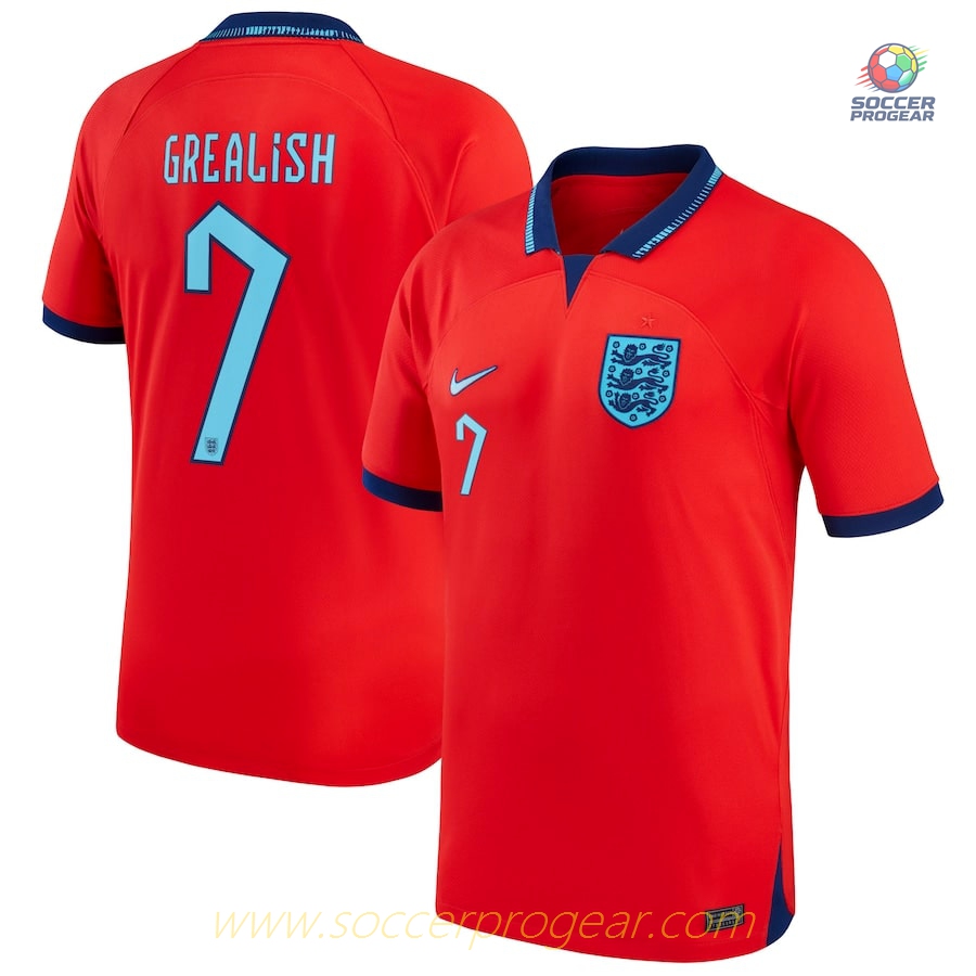 GREALISH 2022 WORLD CUP ENGLAND Match Quality AWAY SHIRT
