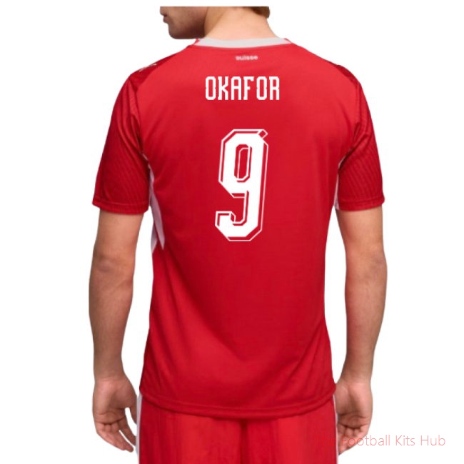 [LK] 2026/27 Switzerland Home Shirt (Okafor 9)