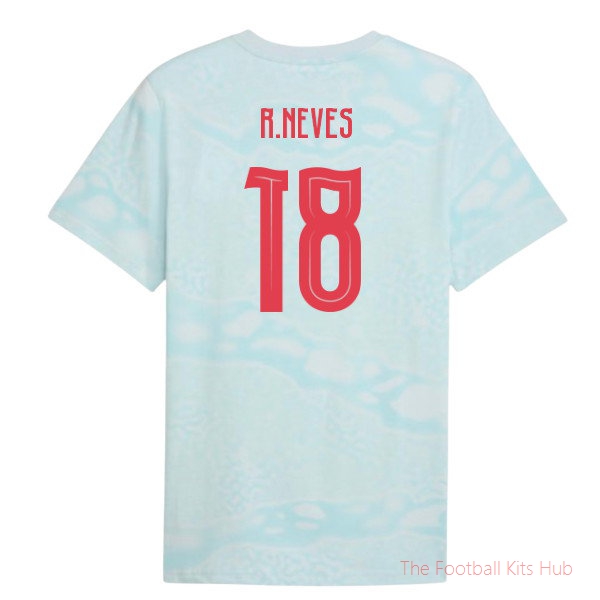 2026-2027 Portugal FtblCulture Tee AOP (Sea Glass) (R.Neves 18)