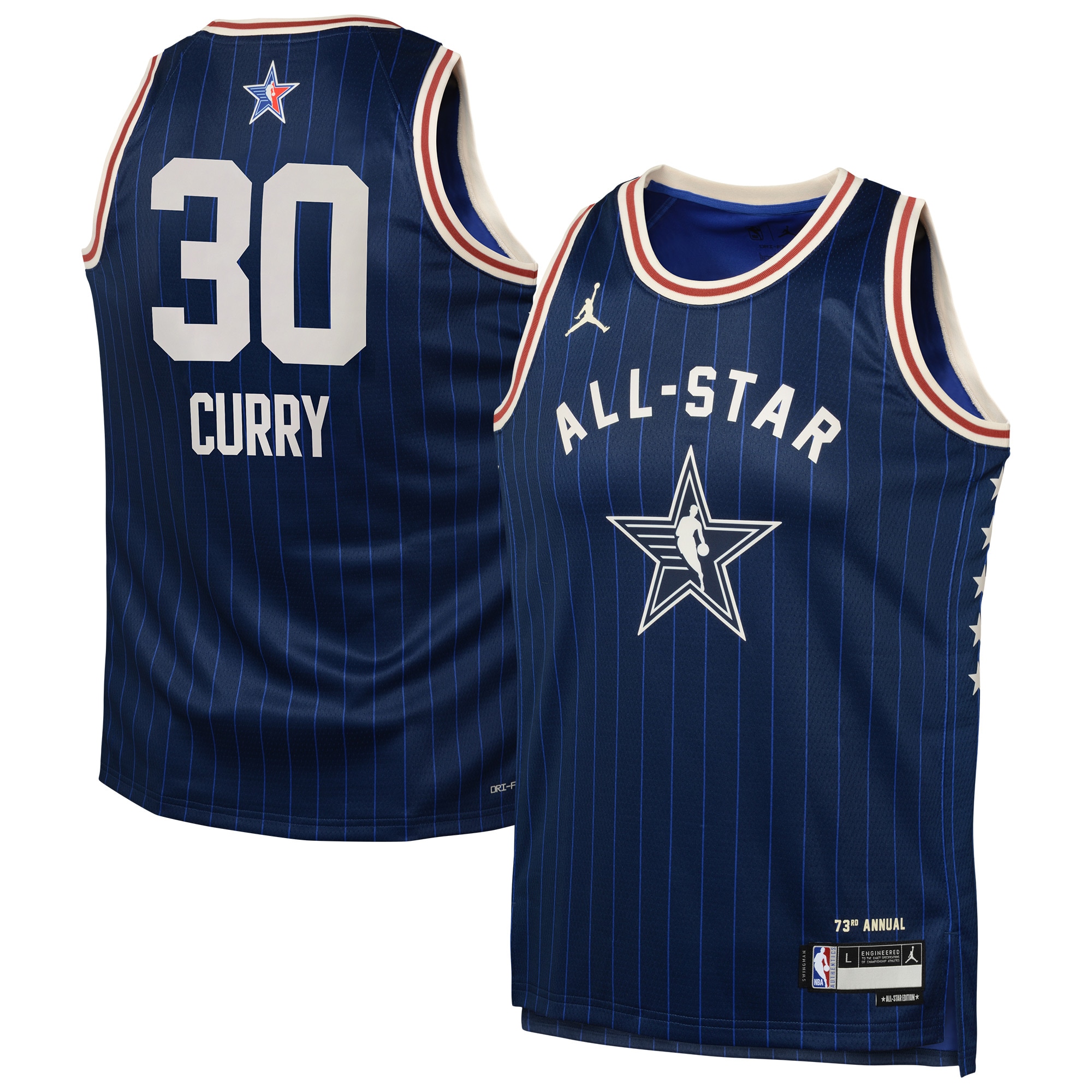 [NJP] Stephen Curry #30 2024 NBA All-Star Game Swingman Jersey - Navy