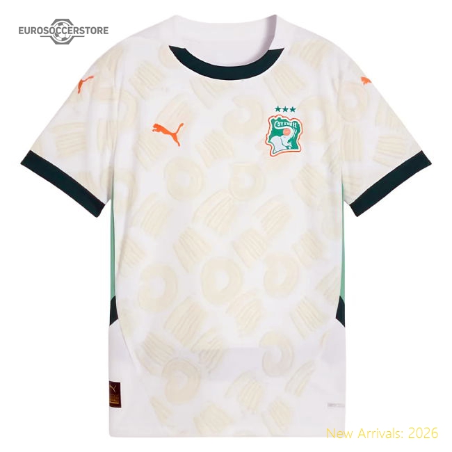 Ivory Coast Away Kit 2024-2025 Supporter Edition Jersey