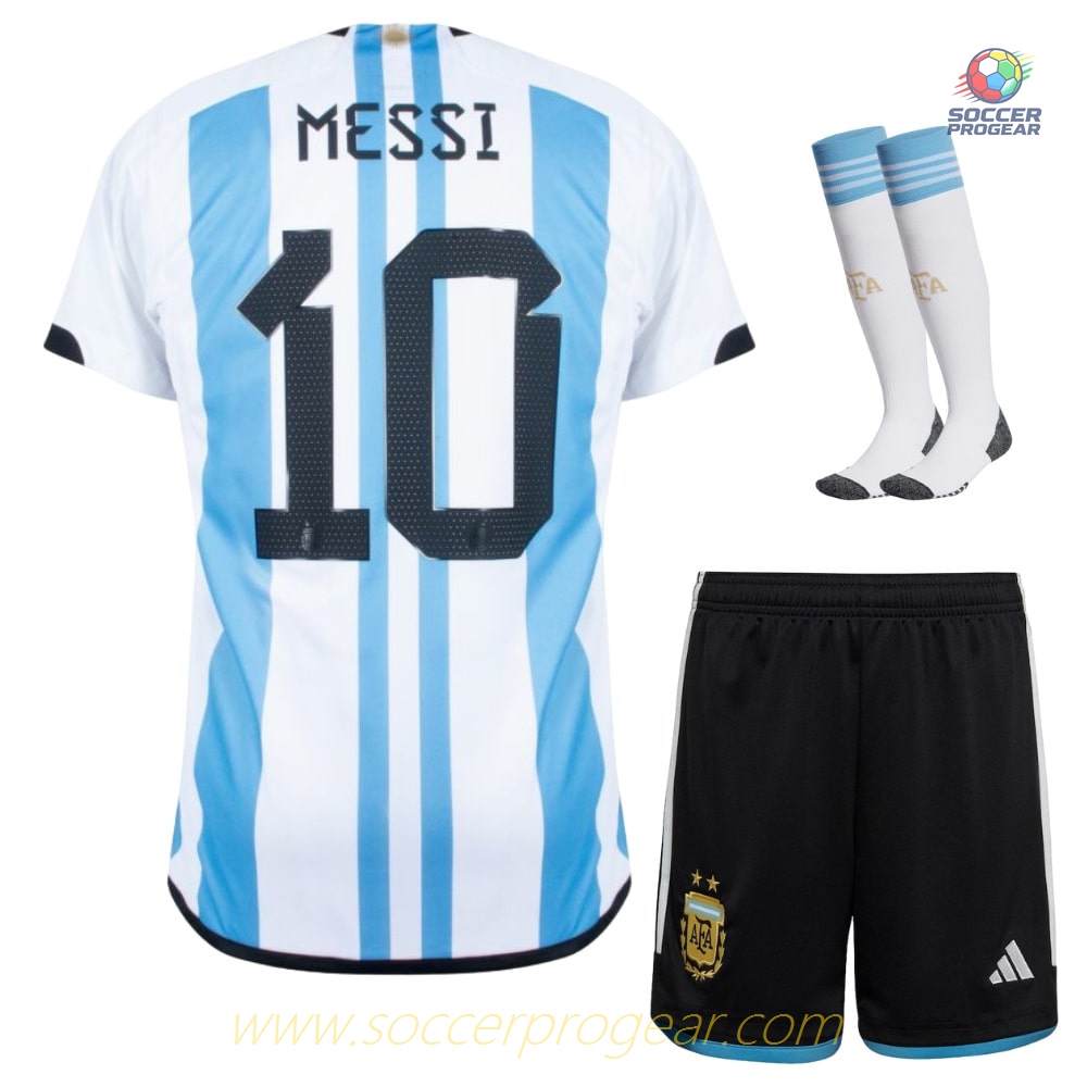 ARGENTINA Player Version 2022 WORLD CUP MESSI CHILDREN'S SHIRT