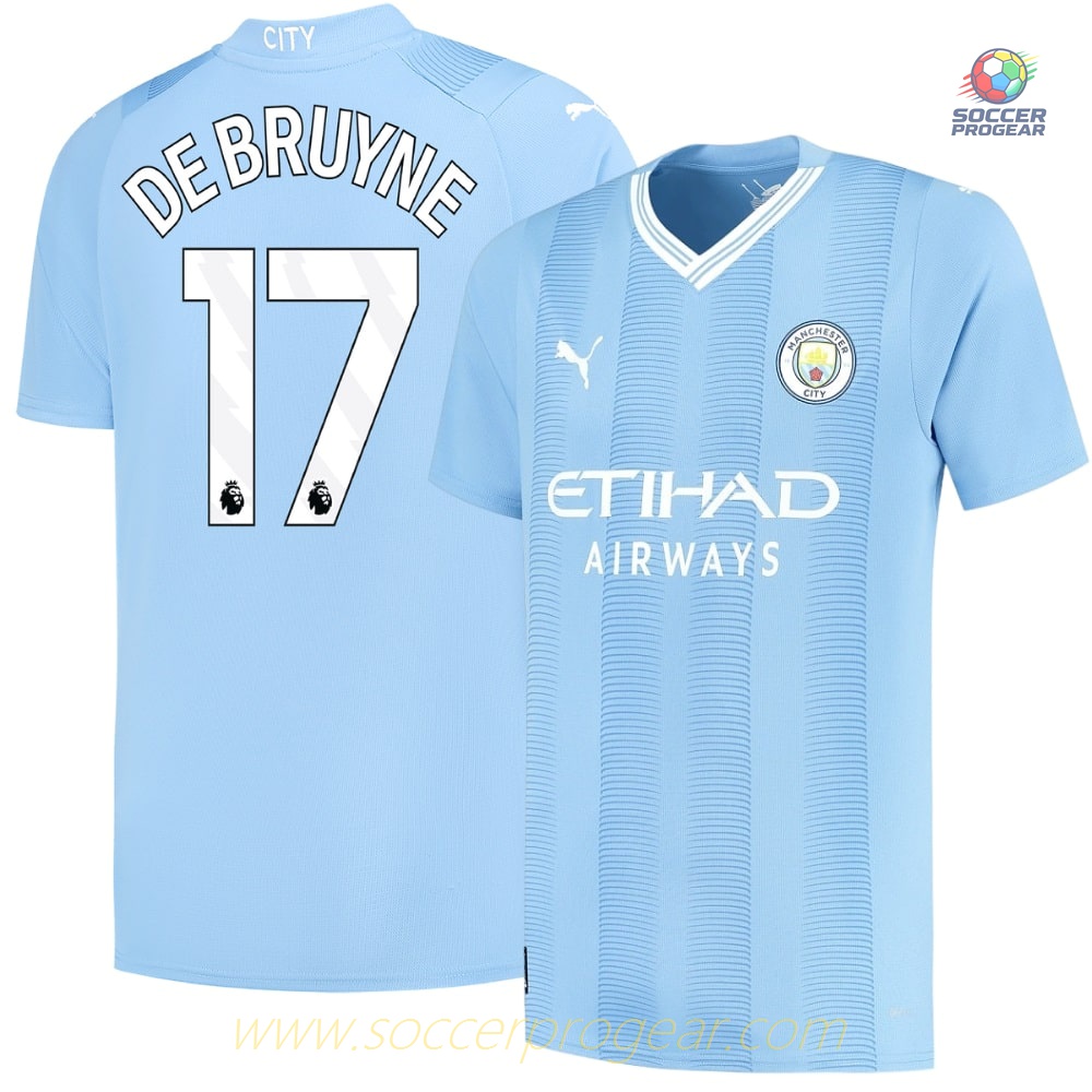 Manchester City Shirt 2023 2024 Home De Bruyne