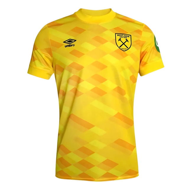 2024-20 West Ham Goalkeeper Shirt with L M S Kids