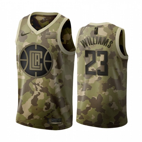 Nike Los Angeles Clippers #23 Lou Williams 2019 Salute to Service Desert Camo NBA Jersey Mens