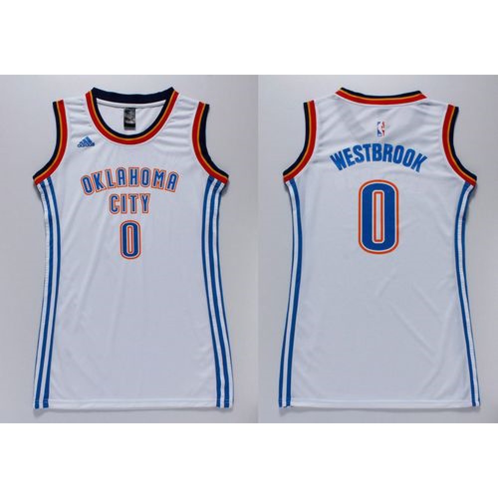 Budget-Friendly Men's Thunder #0 Russell White Basketball Jersey