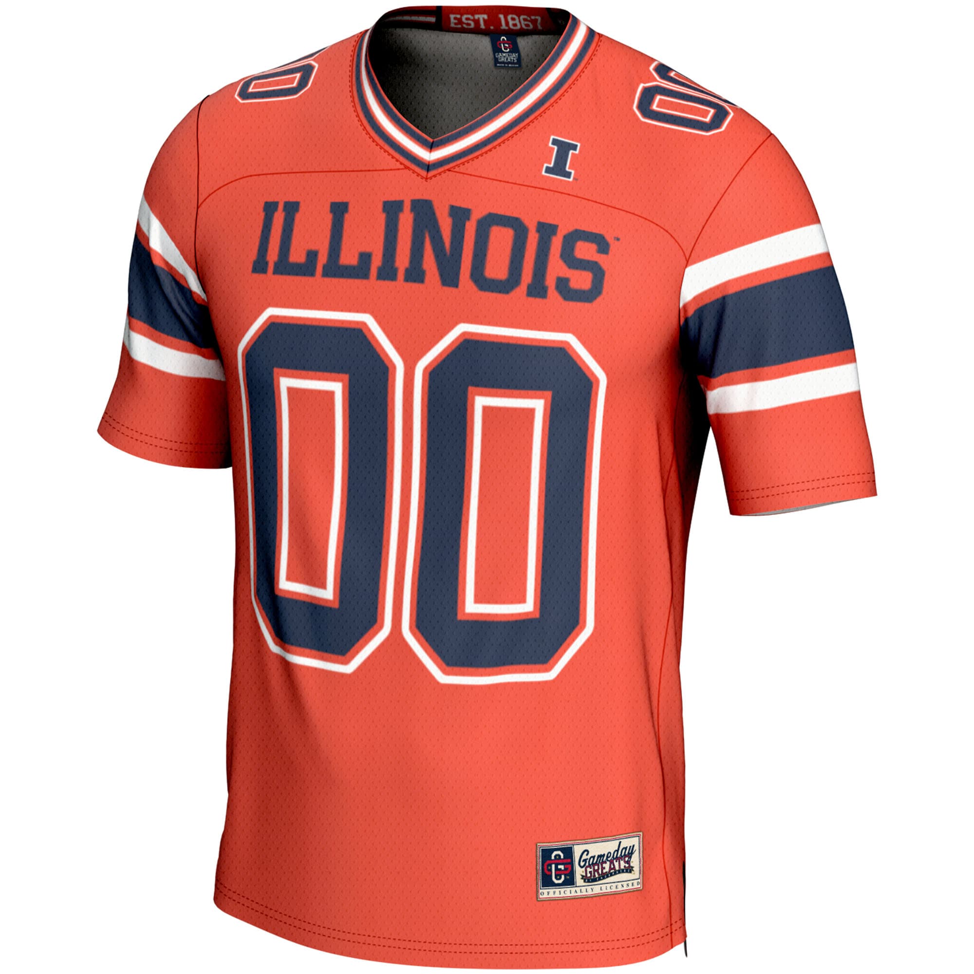 [DDG] Illinois Fighting Illini GameDay Greats NIL Pick-A-Player Football Jersey - Orange