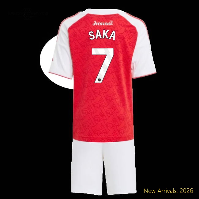 2025-2026 Arsenal Mini Premium Saka Jersey Climacool Lightweight