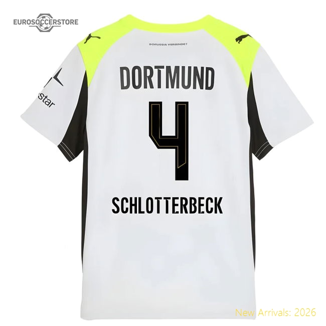 Borussia Dortmund 2024-25 Away Fan Version For Kids (Schlotterbeck Game