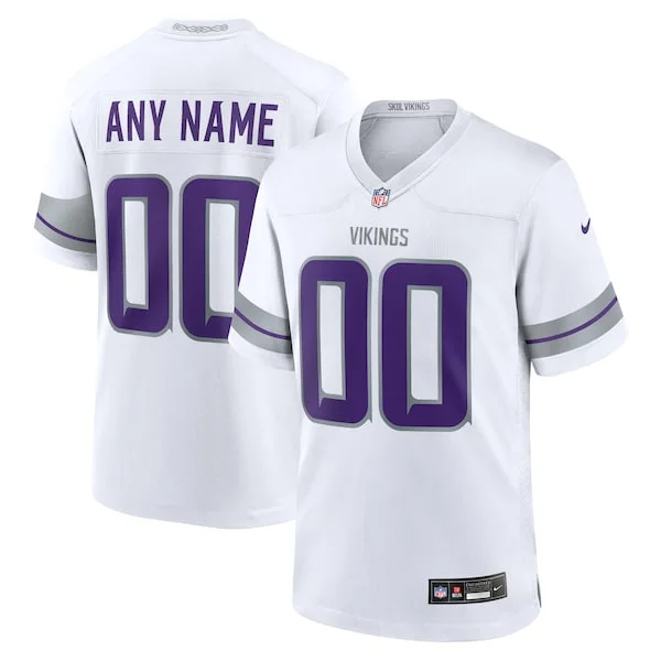 None Minnesota Vikings Game Jersey - White | NFL Player Jersey