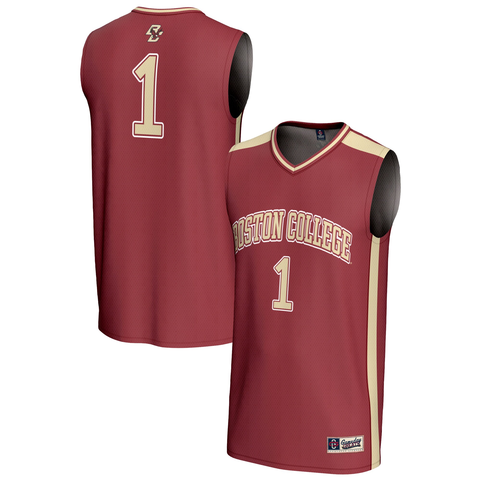 [DDG] Boston College Eagles GameDay Greats Youth Lightweight Basketball Fashion Jersey - Maroon