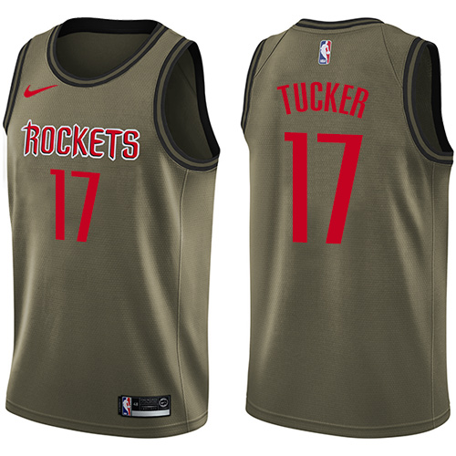 Green Houston Rockets #17 Nike Premium Jersey Basketball Jersey