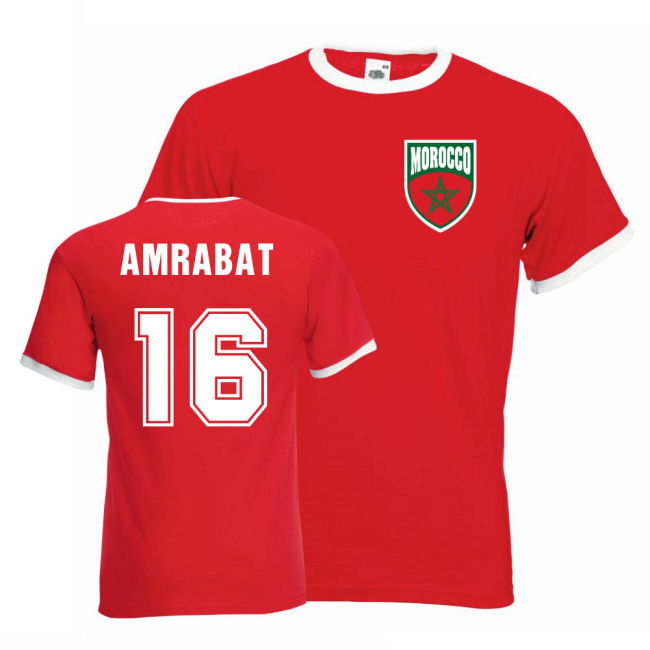 Collector'S-Item Aero-Dynamic Nordin Amrabat Morocco Ringer Tee (Red)