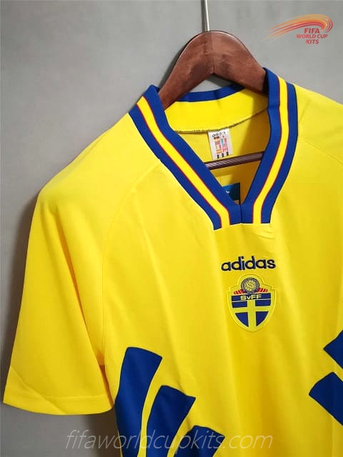 Sweden 1994 year Main Soccer Jersey