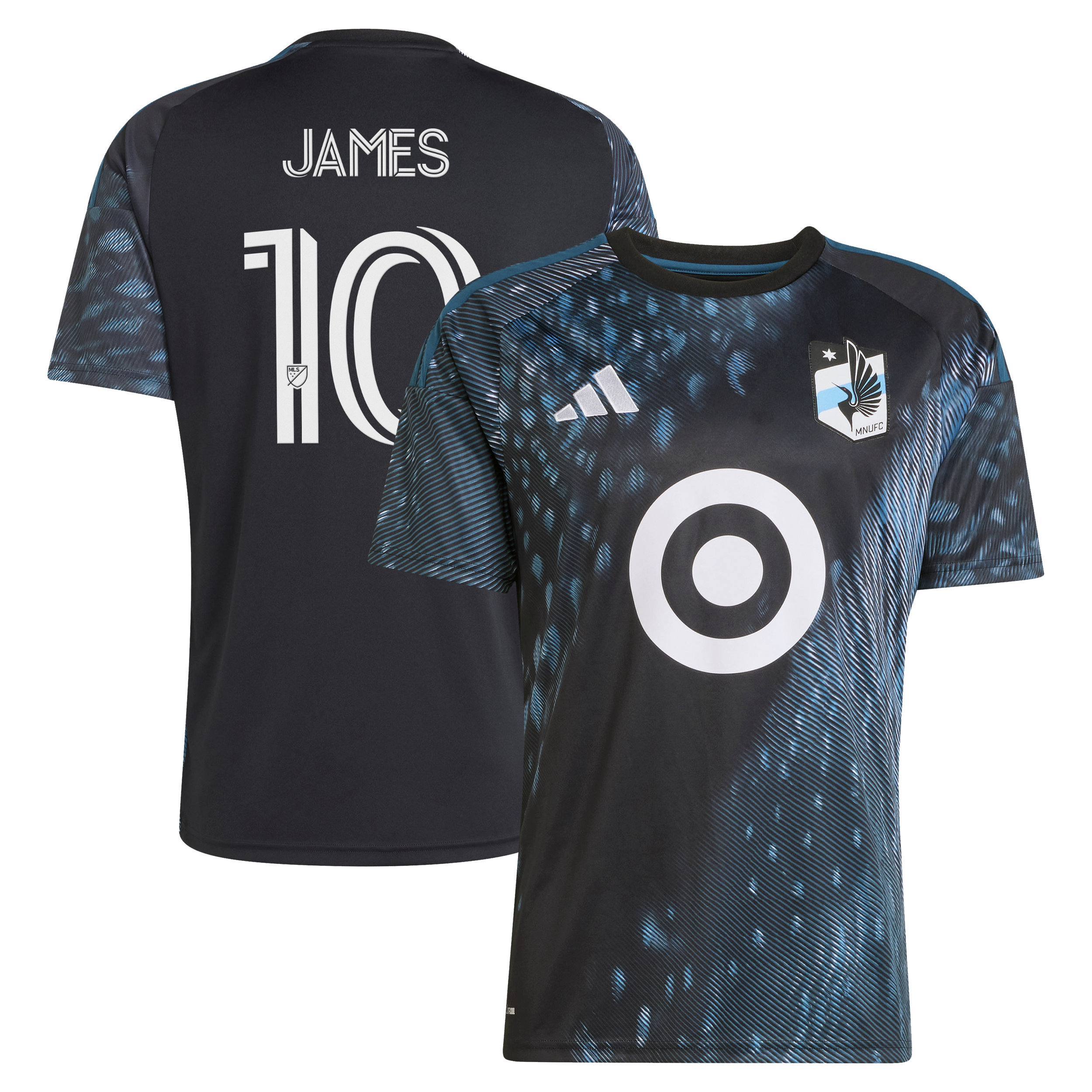 [SJH] James Rodriguez Minnesota United FC 2026 The Decade Kit Replica Jersey - Black