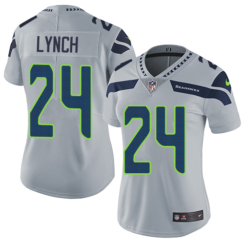 NFL S S Seahawks #24 Marshawn Lynch Team Color Limited Jersey - Aut...