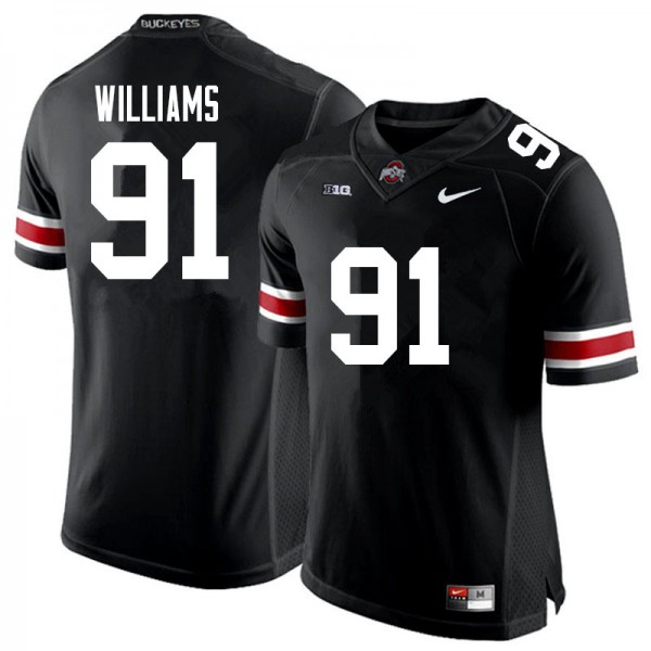 Men Ohio State Buckeyes #91 Tyleik Williams Premium Jersey
