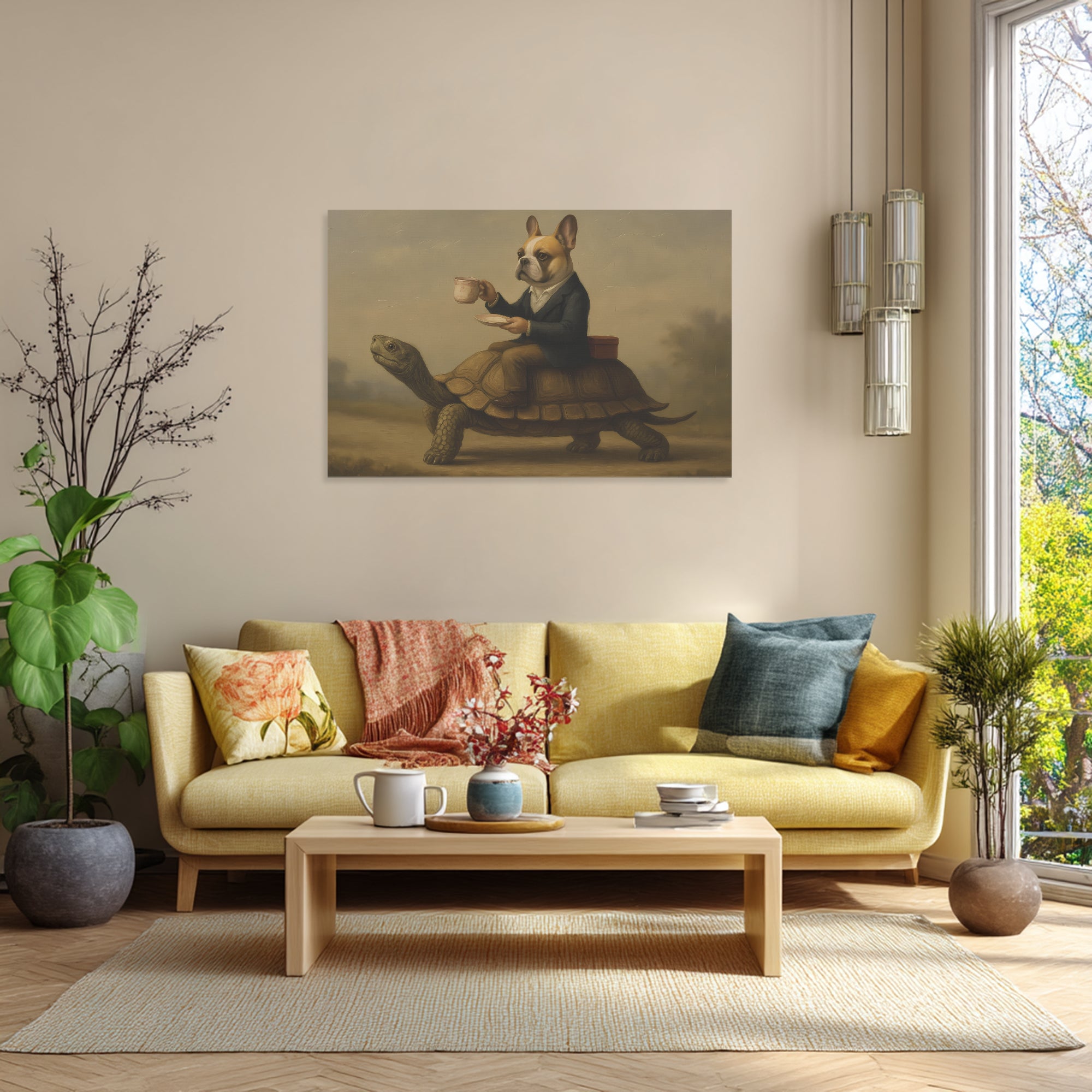 Earnestine - Adorable Frenchie canvas Wall Art