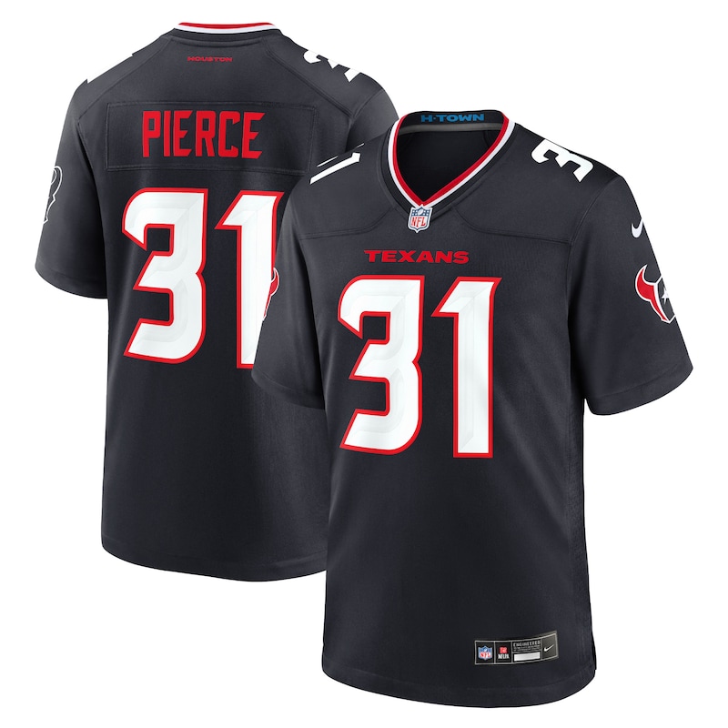 None Dameon Pierce Houston Texans Football Franchise Authentic Jersey