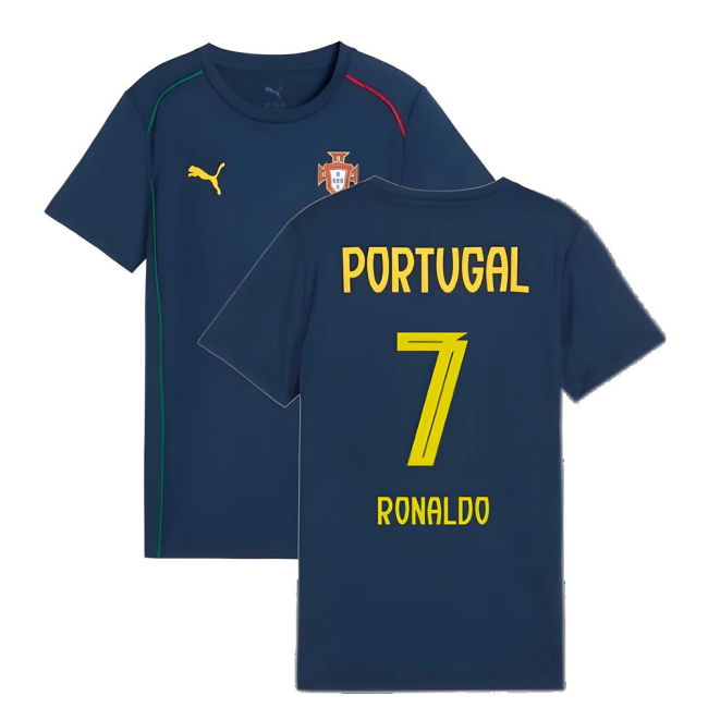 2025-2026 Portugal Casuals Tee (Persian Blue) - Kids (Ronaldo 7)