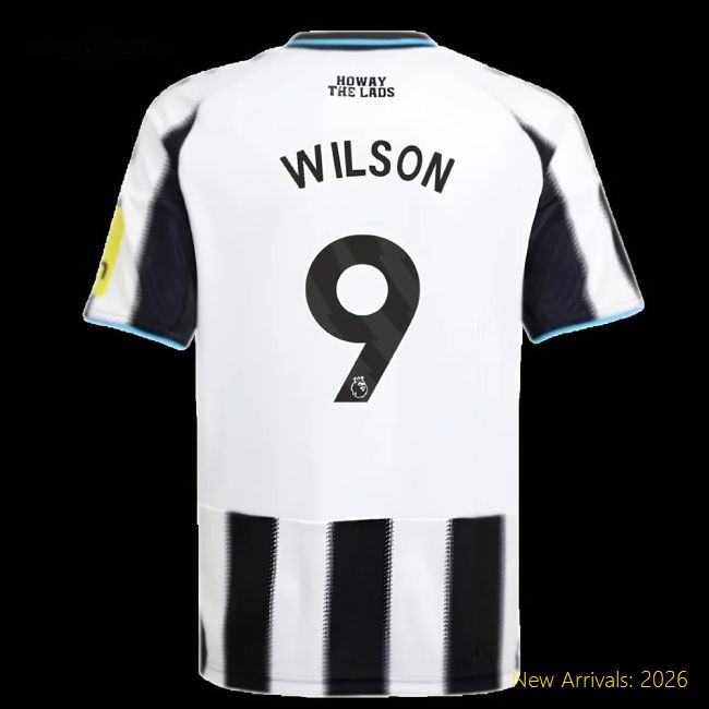 Comfortable Kids Newcastle Wilson Jersey 2025-2026 Stretchy