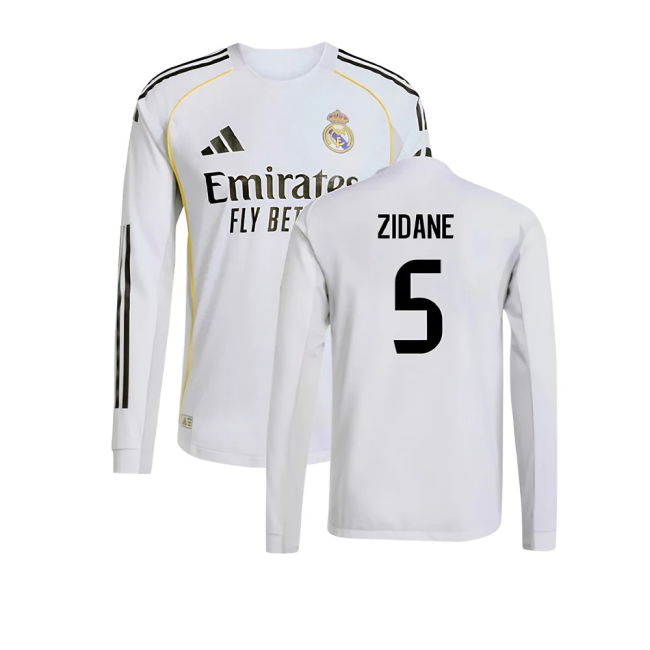 Camiseta Real Madrid 2025-2026 Local Hombres - Oficial Con Zidane 5