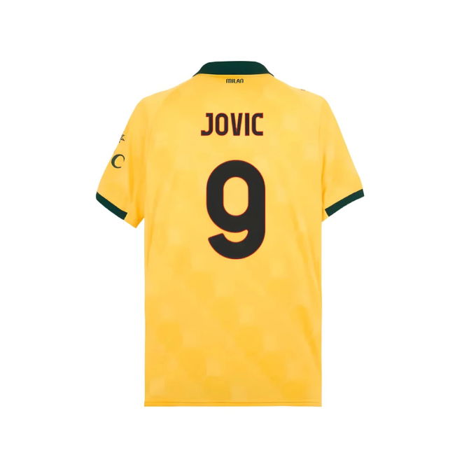 Committed Acm Ac Milan Third Shirt Jovic #9 High Performance Moder...