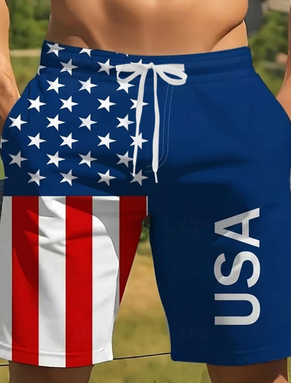 Independence Day Men's American US Flag Patriotic Shirt Casual Shirt Cuban Collar Shirt Short Sleeve Army Militray Holiday Streetwear Summer Spring Stand Collar Camp