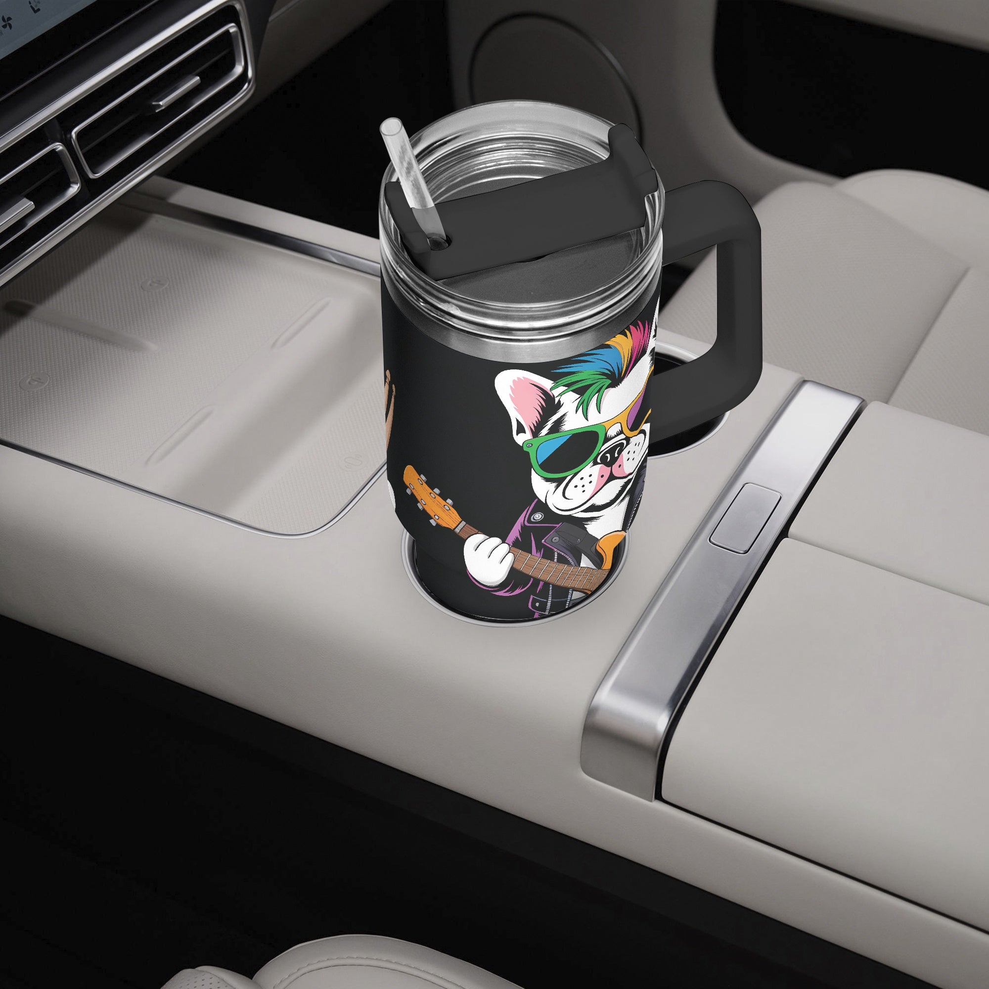French Bulldog Gemma Car Tumbler Cup Frenchie Pet Item