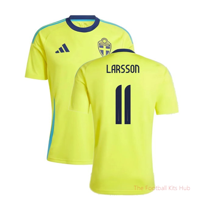 2024-2025 Sweden Home Fan Shirt (LARSSON 11)