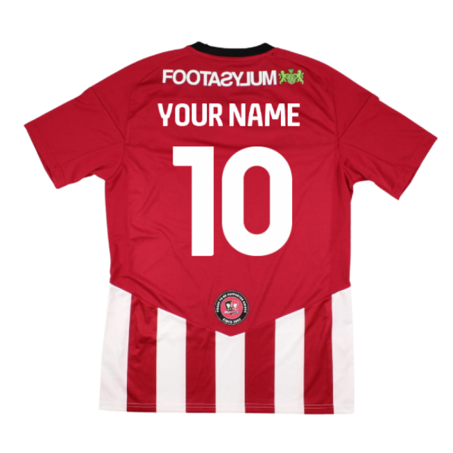 2023-2024 Exeter City Home Shirt Your Name 2025-2026 Season Collection