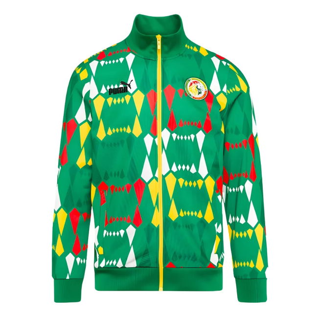 Premium-Quality 2023-2024 Senegal Ftblculture Track Jacket (Green)