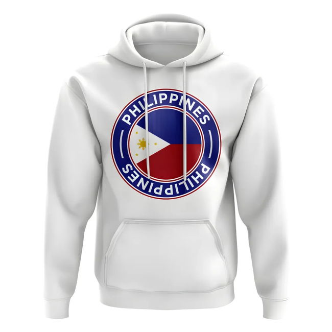 Championship Aero-Dynamic Philippines Football Badge Hoodie (White)