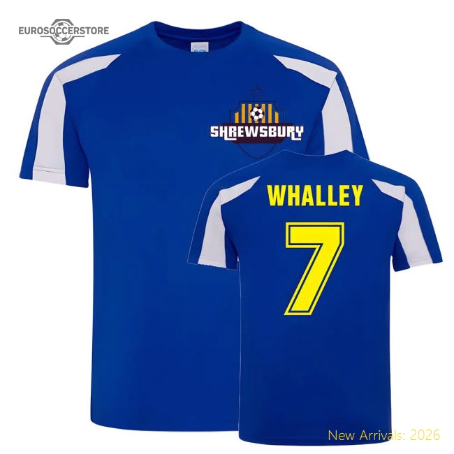 Official Shaun Whalley Shrewsbury Sports Training Jersey (blue)
