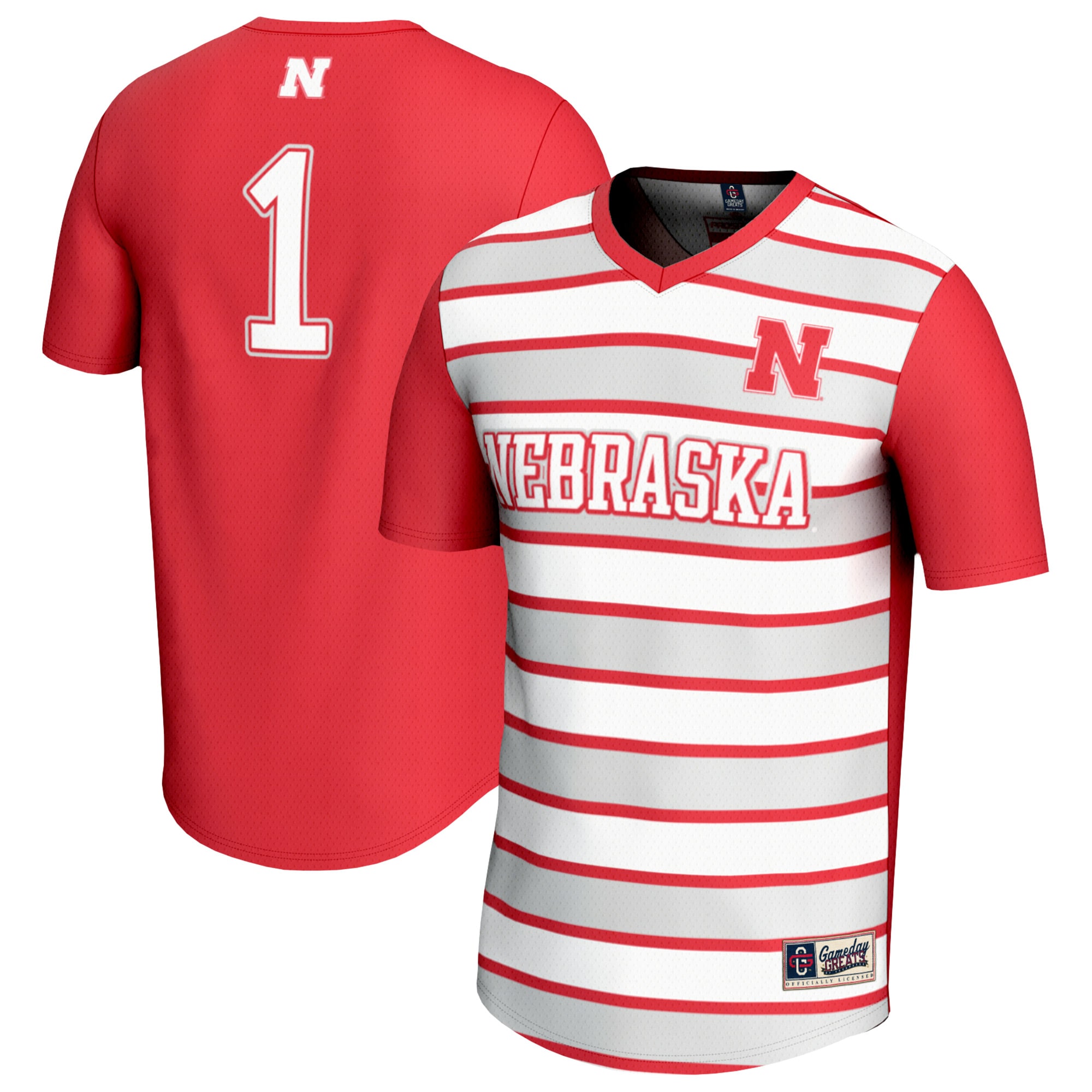[LK] Nebraska Huskers GameDay Greats Youth Lightweight Soccer Fashion Jersey - Scarlet