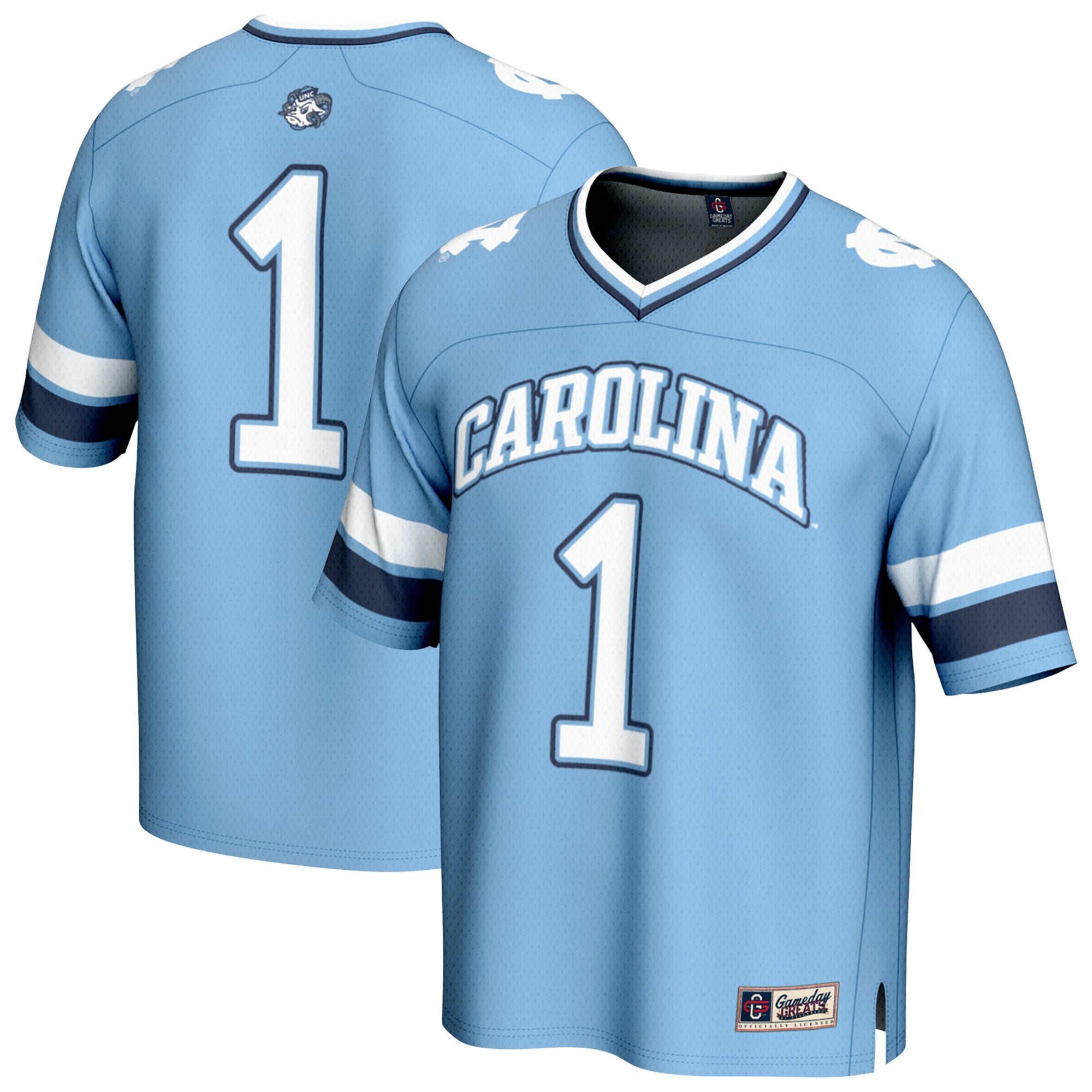 [NJP] North Carolina Tar Heels GameDay Greats Youth Lightweight Collegiate Football Fashion Jersey - Carolina Blue