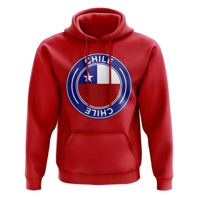 Official Chile Football Badge Hoodie (Red) Replica Cup Match