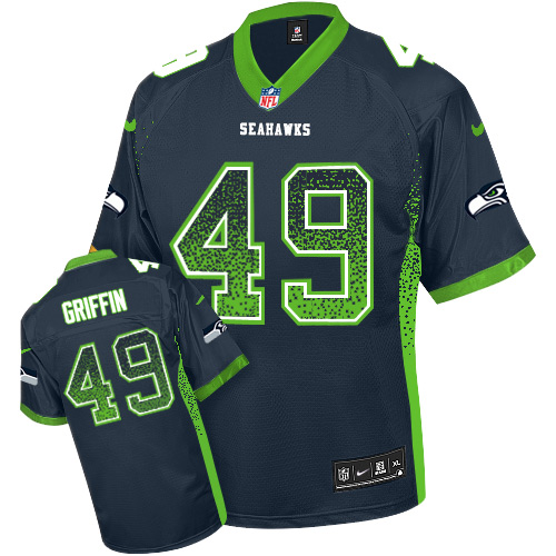 NFL W S S Seahawks #24 Marshawn Lynch Black Elite Jersey - High Qua...