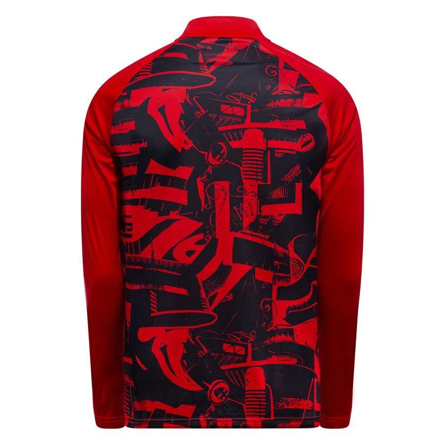 Milan Training Shirt 1/4 Zip Pre Match - For All Time Red/PUMA Black