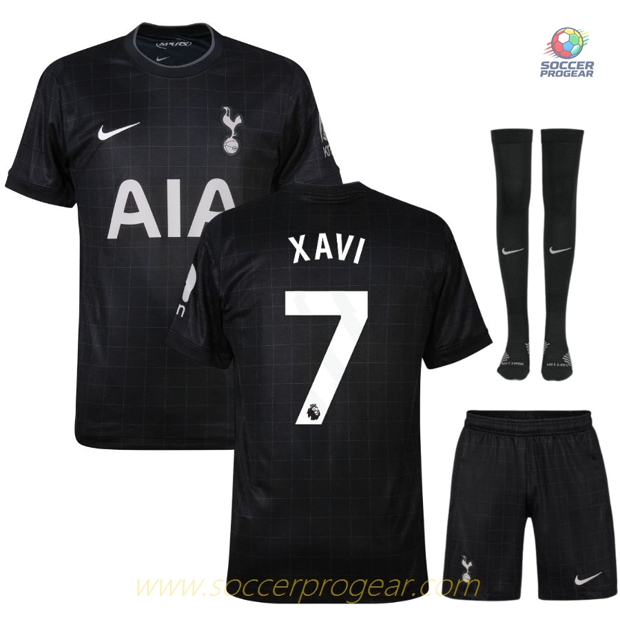 Tottenham Away Children Kit Soccer Shirt 2025/26 Collection Xavi