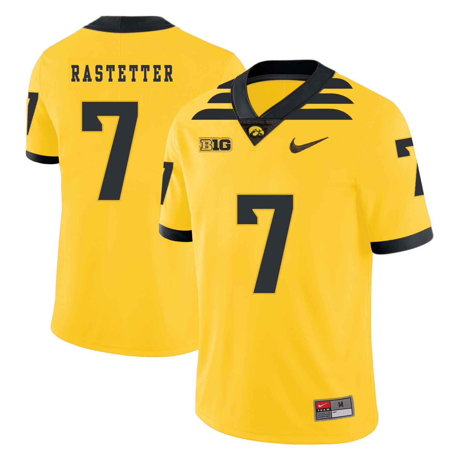 Men's None Yellow 2024 stitched Colten Rastetter #7 away jersey Jersey