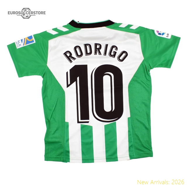 Real Betis 2022-23 Home Jersey Shirt (Small Boys) Rodrigo #10 (Mint)