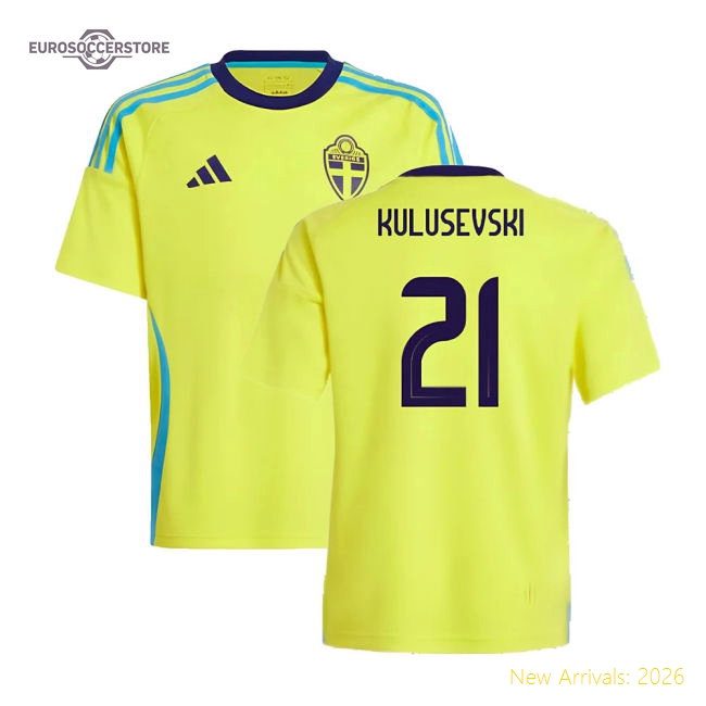 Football Team Kids High-quality Kulusevski Jersey 2024-2025 Soft-touch