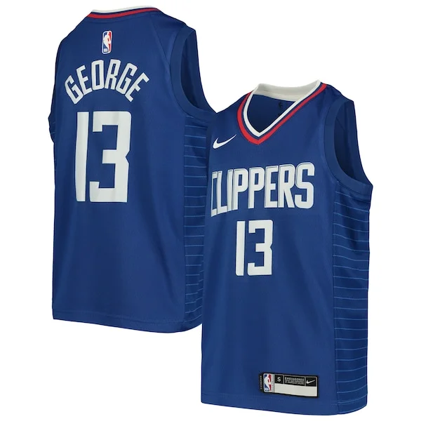 Durable Paul George LAC Basketball Jersey - Team Colors - Fan Favorite