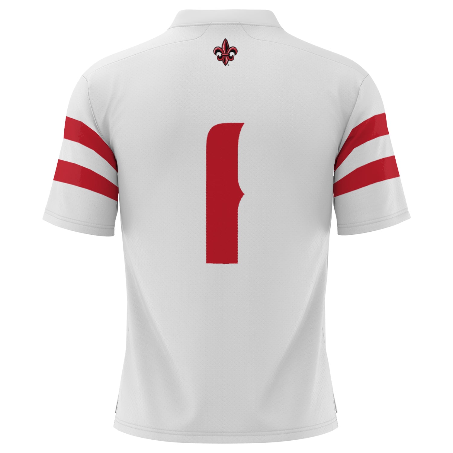 Men's #1 White Louisiana Ragin' Cajuns Football Jersey