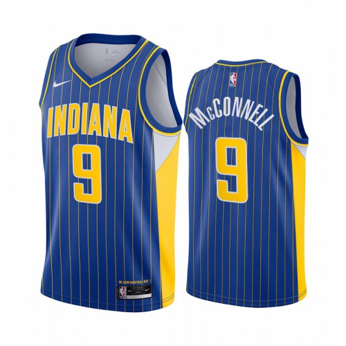 Blue Nike Indiana Pacers #9 Raptors Jersey - High-Quality Polyester