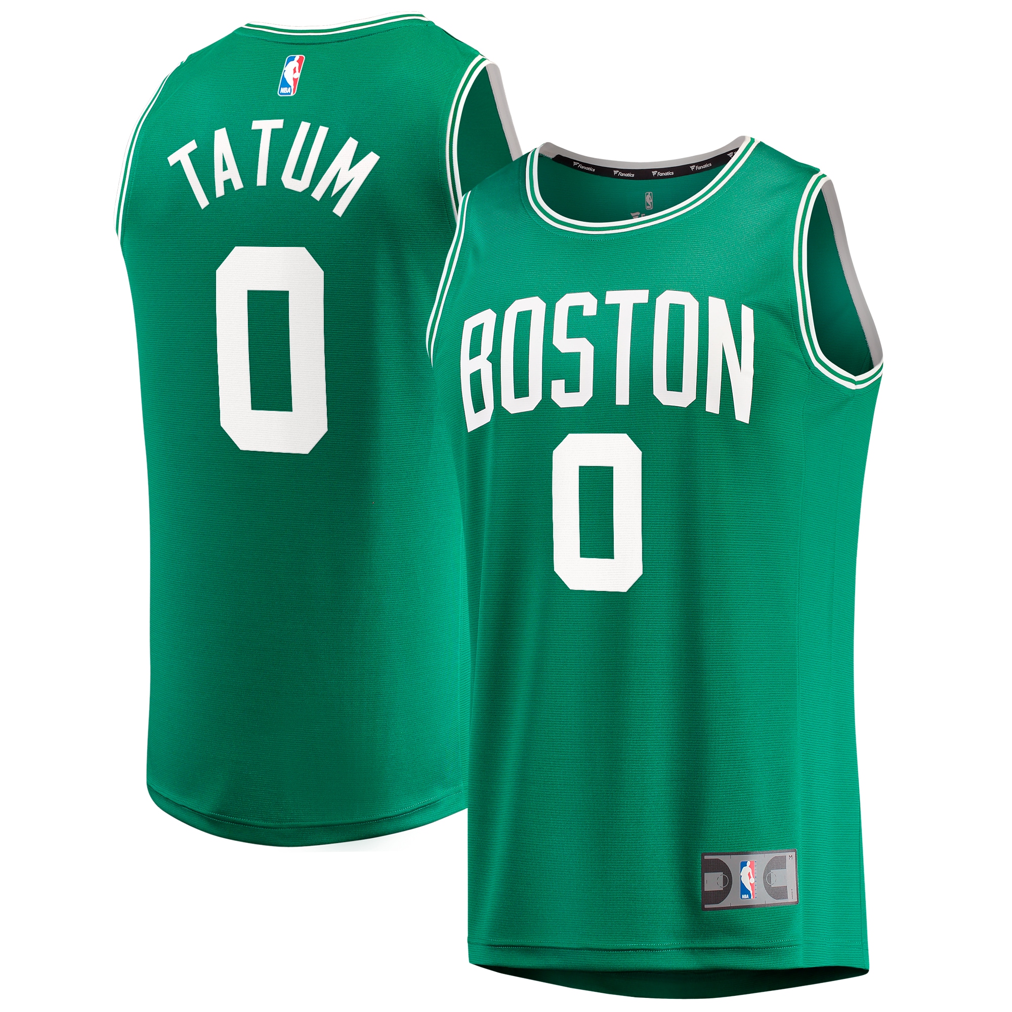 [LK] Jayson Tatum #0 Boston Celtics Big & Tall Fast Break Player Jersey - Kelly Green - Icon Edition