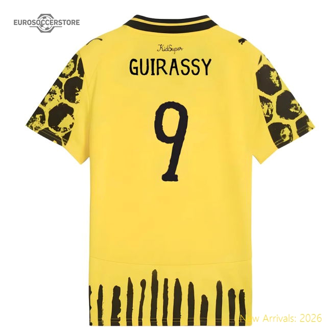 2025-2026 Kidsuper X Borussia Dortmund Cwc Shirt - Kids (guirassy 9)