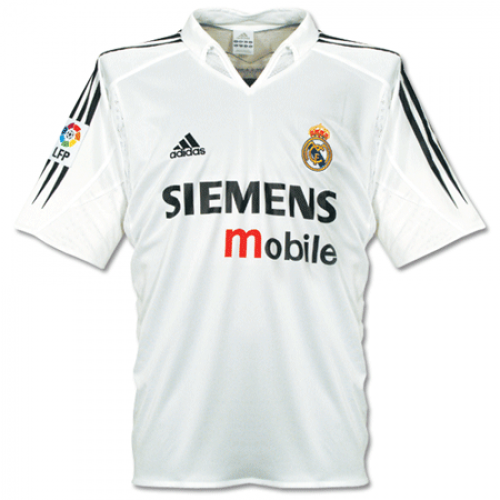 Authentic Real Madrid Home 0405 Retro Soccer Jersey Shirt