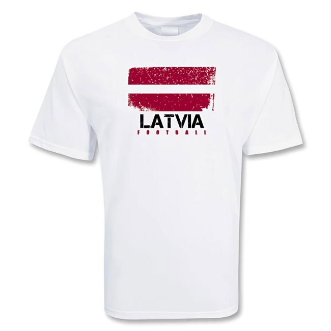 Latvia Football T-Shirt Official Performance Authentic Performance